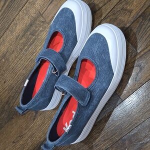 Keds Women's Mary Jane Platform Sneaker Denim Size 9.5